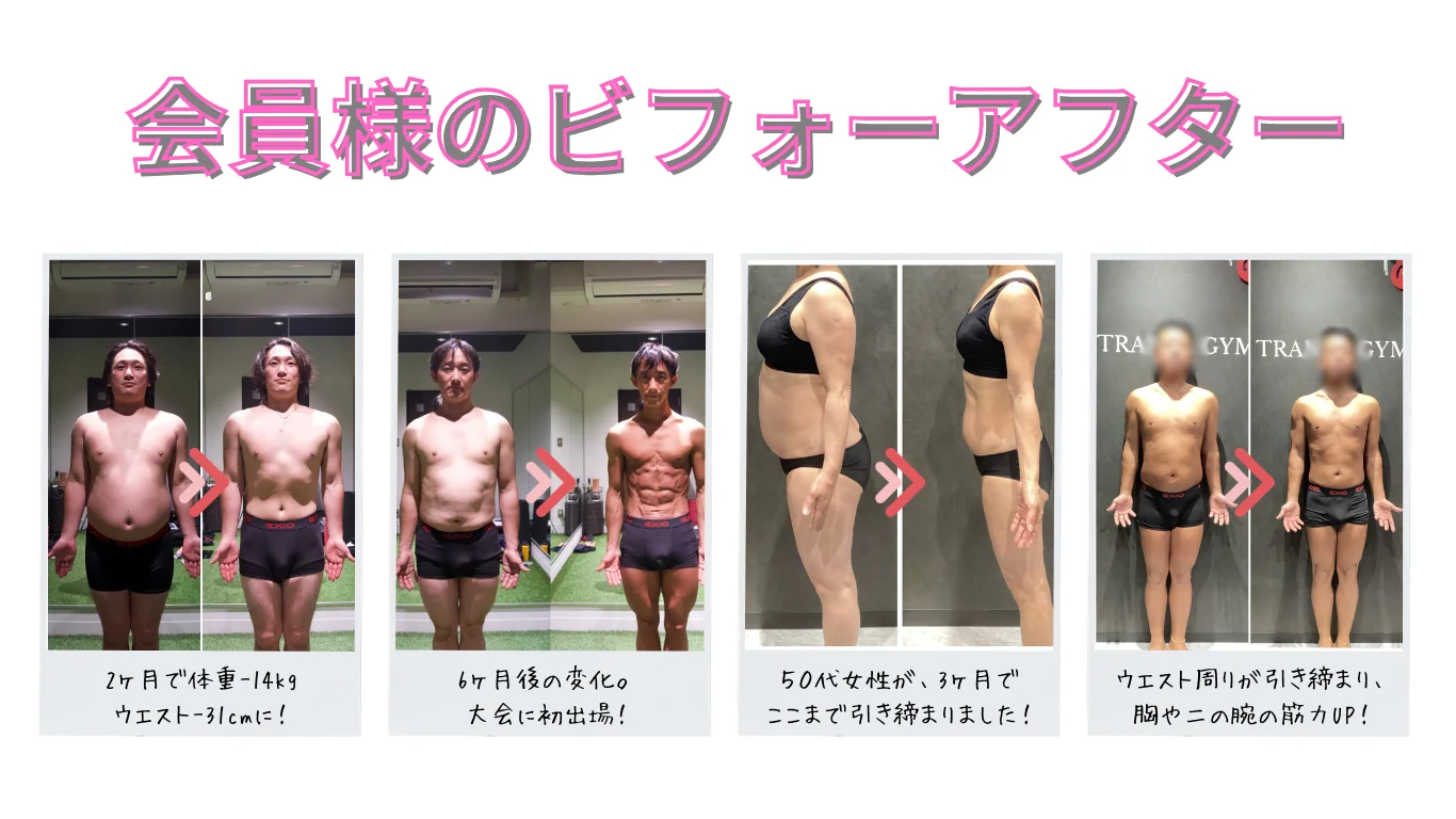 会員のビフォーアフター
